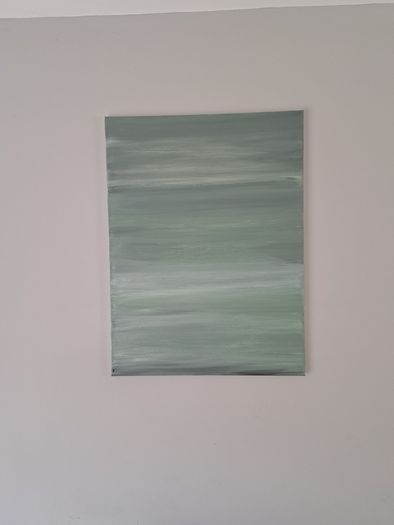 Acrylic Painting - Green Abstract
