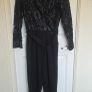 Rant & Rave Black Lace Wide Leg Occasion Jumpsuit Size 12 Elegant Image 2