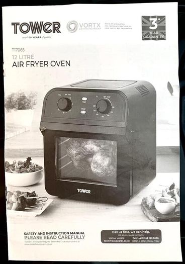 Tower T17065 Vortx 12 Litre Air Fryer Oven