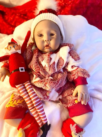 Xmas.  very cute reborn doll.  He is just beautiful