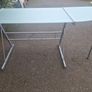 glass top steel frame desk or bench Image 3