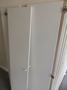 3 Ikea Kleppstad Wardrobe Doors White