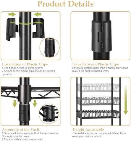 Clothes Rails with Wheels, Heavy Duty Clothing Rail Garment Rack Coat Rails Racks on Wheels, Stand Garment Coat Rack with Hanging Rods, Adjustable Storage Baskets and Hooks