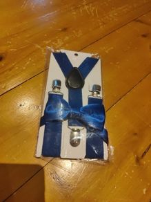 boys tie and Suspenders set
