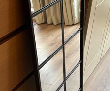 Black framed mirror
