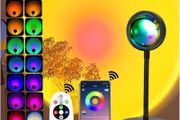 Sunset Lamp Led Lights for Bedroom Sunset Projection with APP, 16 Colors Night Light 360 Rotation Sun Lamp for Bedroom Decor and Aesthetic Room Decor Gifts for Women