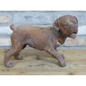 Small Cast Iron Rusty Dog D11481