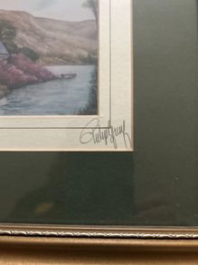 Phillip Gray framed original print of the Gougan Barra Co. Cork