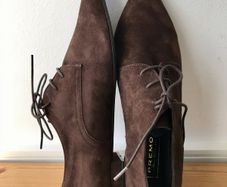 Premoli brown suede lace up shoes new, 8/41