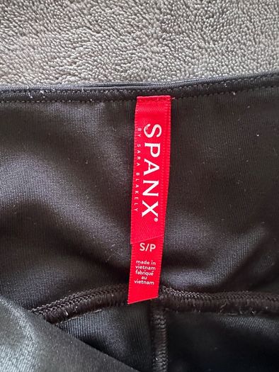 Spanx Moto Black Leggings S