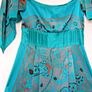 RARE BNWT Karen Millen Teal Paisley Silk Maxi Dress Image 8