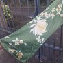 Olive green floral wrap around top (free post) Image 2