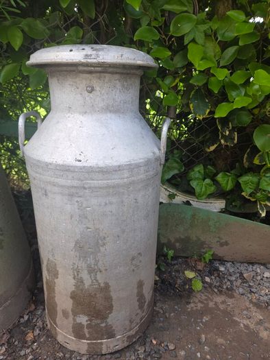 Aluminum milk churn