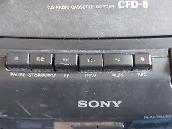 SONY CD Radio Cassette-Corder Model No. CFD-8, in good condition, Radio and CD works fine,Tapes not playing