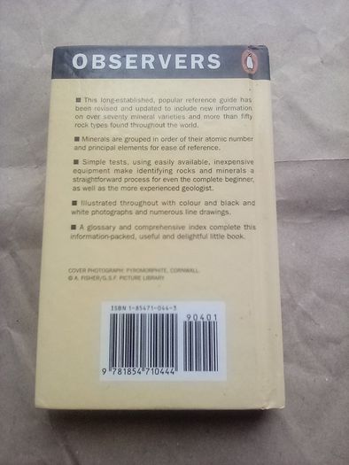 Hardback pocket guide Rocks & Minerals