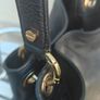 Beautiful Italian Luisa Spagnoli Black Leather Shoulder Bucket Bag Image 4
