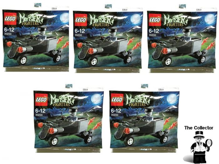 LEGO 30200 Lot if 5 Monster Fighters Zombie Chouffeur & Coffin Car Polybags Brand New Sealed