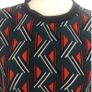 Ladies Nosiy May Green Red Bold Print Blouse Size Small Uk 10 Image 4