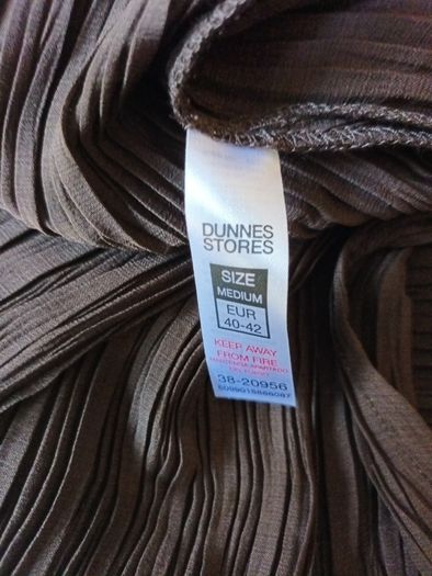 Dunnes Stores Brown Dress With Underslip. . S. M-- 12-14.  New - No Tag.