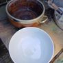 Antique Oak & Silver Plated Salad Bowl Image 6
