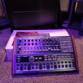 cleaning the studio.