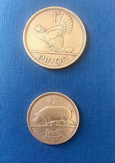 Ireland Penny; Hapenny 1941, Free Post