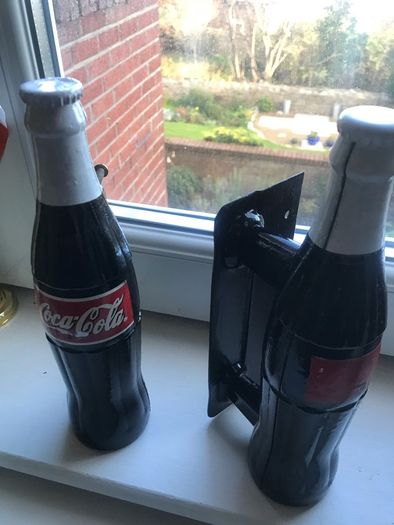 Very Rare Coca Cola Metal Door Handles