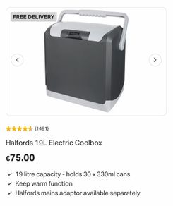 Halfords 19L Electric Coolbox
