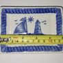 SALE! Blue / White Trinket Dish with Boat and Lighthouse Image 6