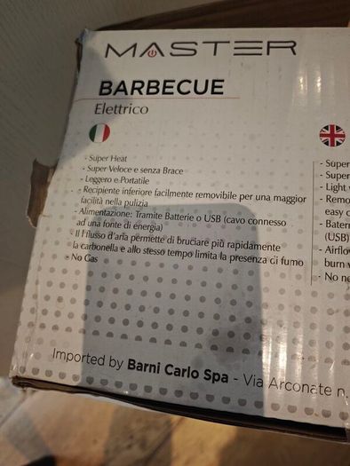 Portable electric bbq
