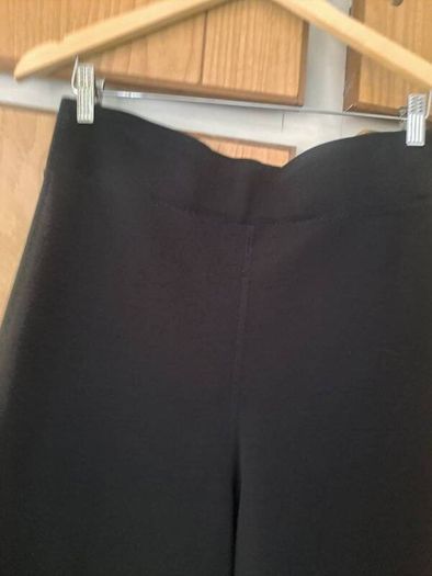 COS black extra wide leg trousers