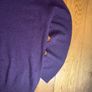 Wool 100 % sweater  jumpers violet men size L made in Madagascar y2k purple Image 5