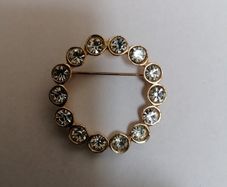 Broach Cubic Zarconia Circle