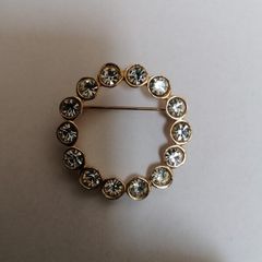 Broach Cubic Zarconia Circle
