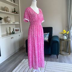 Ladies Pink & White Summer Dress from Dunnes Stores