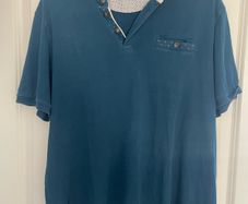 Ted Baker Polo Shirt. Blue. Men's Large / XL