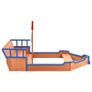 Sandbox Pirate Ship Firwood 190x94.5x136 cm Image 3