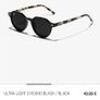 D.Franklin Ultra Light S Round Black / Black Sunglasses Image 2