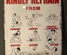 Tiki  bar swimming pool Tin Metal Sign