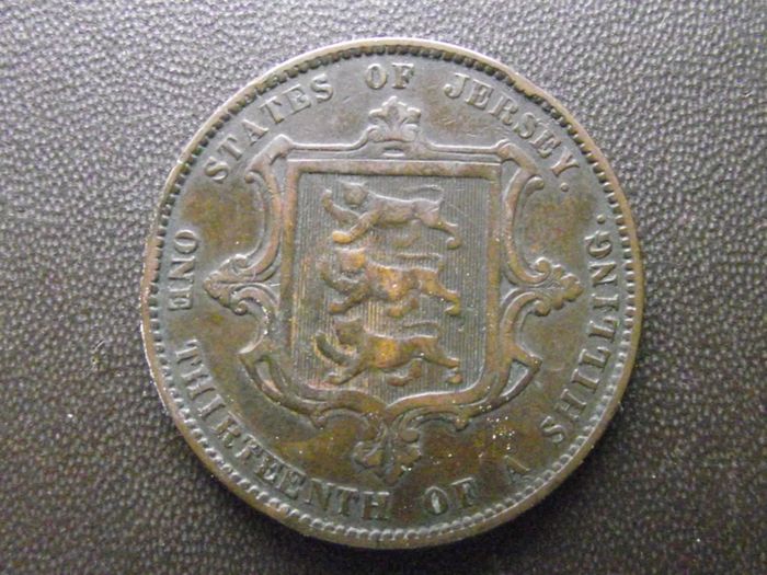 1871 States of Jersey Victoria. 1/13 Shilling