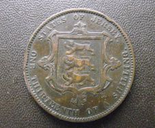 1871 States of Jersey Victoria. 1/13 Shilling