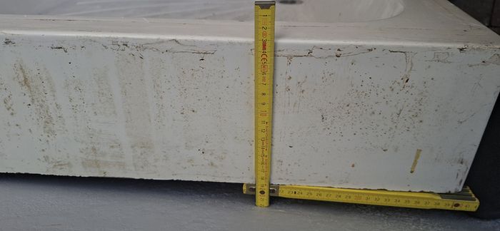 Shower Tray 800x800 160 cm high 140 mm deep internal