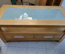 Solid Oak tv unit- High quality