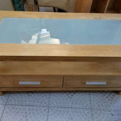 Solid Oak tv unit- High quality
