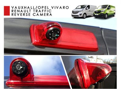 Brake light camera Kit Renault Trafic Opel Vauxhall Vivaro 2014 onward