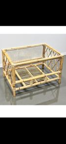 Vintage bamboo coffee table