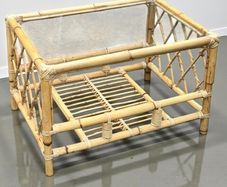 Vintage bamboo coffee table