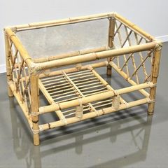 Vintage bamboo coffee table