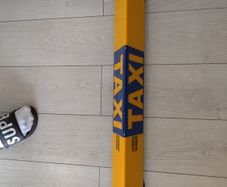 Taxi Roof sign for sale D stickers still there numbers removed