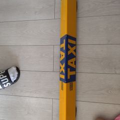 Taxi Roof sign for sale D stickers still there numbers removed